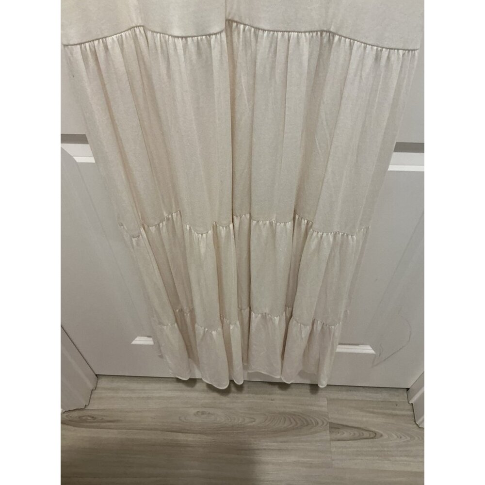 Sky Brand Maxi Dress Large Sleeveless Off White Lace Front NWT - Picture 4 of 9